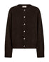 Freequent FQHARA Fisherman Stitch Wool Blend Cardigan 211973 MOLE - Mole Melange