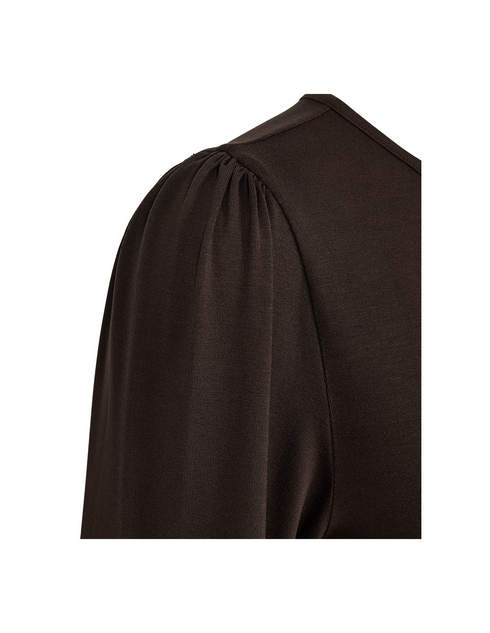 Freequent FQLIANA Soft Jersey Long Sleeve Top 212042 MOLE - Mole Brown