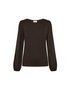 Freequent FQLIANA Soft Jersey Long Sleeve Top 212042 MOLE - Mole Brown