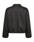 Freequent FQNADUVA Checked Jersey Zip Jacket 212296 - Black/Desert Taupe