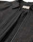 Freequent FQNADUVA Checked Jersey Zip Jacket 212296 - Black/Desert Taupe