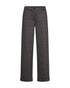 Freequent FQNADUVA Wide Leg Checked Jersey Pants 212421 - Black/Desert Taupe