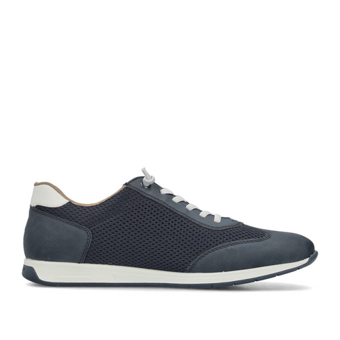 Rieker Men's Blue Elasticated Slip-On Casual Trainers 11960-14