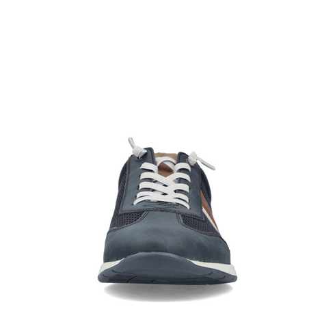 Rieker Men's Blue Elasticated Slip-On Casual Trainers 11960-14