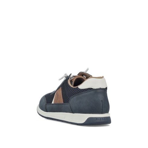 Rieker Men's Blue Elasticated Slip-On Casual Trainers 11960-14