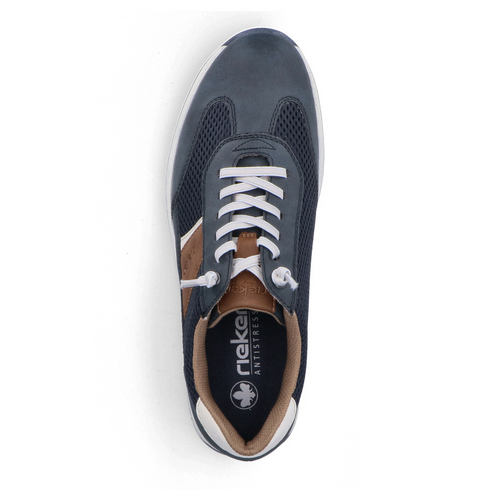 Rieker Men's Blue Elasticated Slip-On Casual Trainers 11960-14