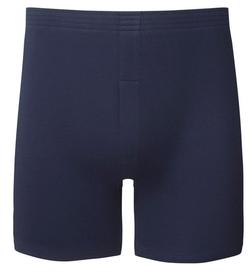 Vedoneire Men's Navy 100% Egyptian Cotton Classic Trunks with Fly Front 2197