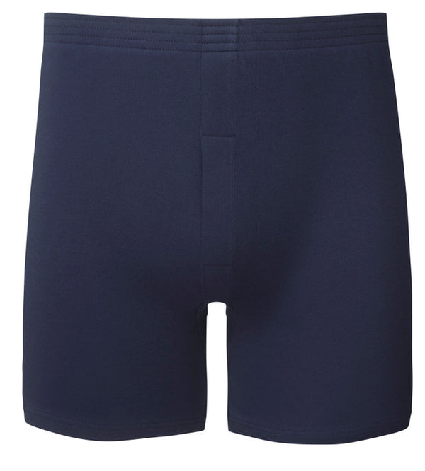 Vedoneire Men's Navy 100% Egyptian Cotton Classic Trunks with Fly Front 2197