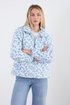 Usco Blue Leopard Trek Half-Zip Adventure Fleece 45508-t370