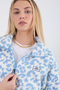 Usco Blue Leopard Trek Half-Zip Adventure Fleece 45508-t370