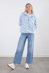 Usco Blue Leopard Trek Half-Zip Adventure Fleece 45508-t370