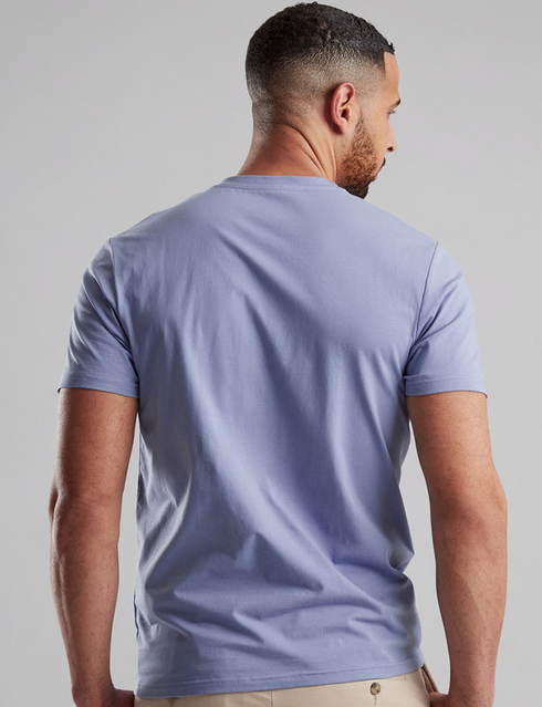 Vedoneire Men's Organic Cotton Blend Everyday T-Shirt Blue Aura 2204