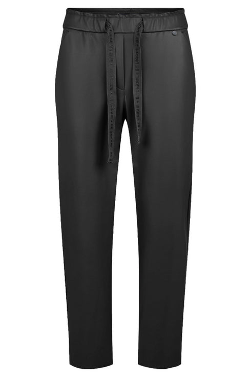 Robell Women’s Kati Wide Leg 3/4 Leatherette Trousers – 65 cm