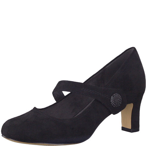 Jana Womens Softline Strap Heel Court Shoe 8-22473-41