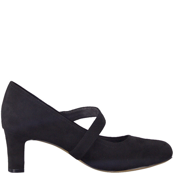 Jana Womens Softline Strap Heel Court Shoe 8-22473-41