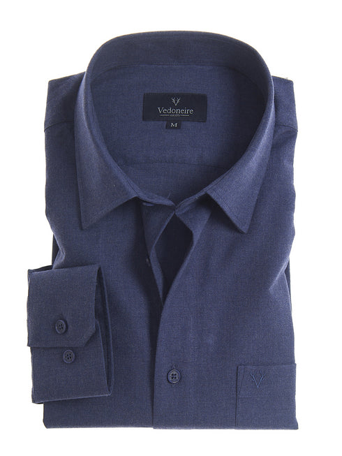 Vedoneire Men’s Brushed Cotton Shirt 2272 – Soft Flannel Style Shirt