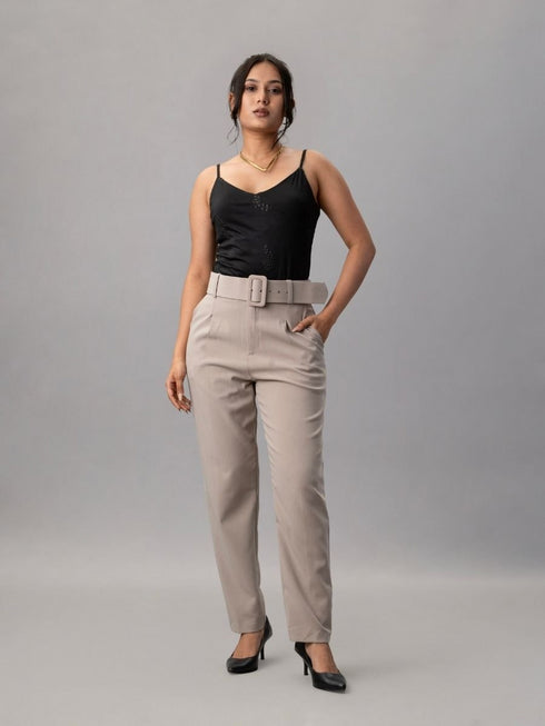 Marc Angelo High Waist Belted Wide-Leg Trousers 78cm 2357