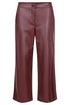 Robell Cloe Faux Leather Cropped Trousers 65cm Length 52442-60042