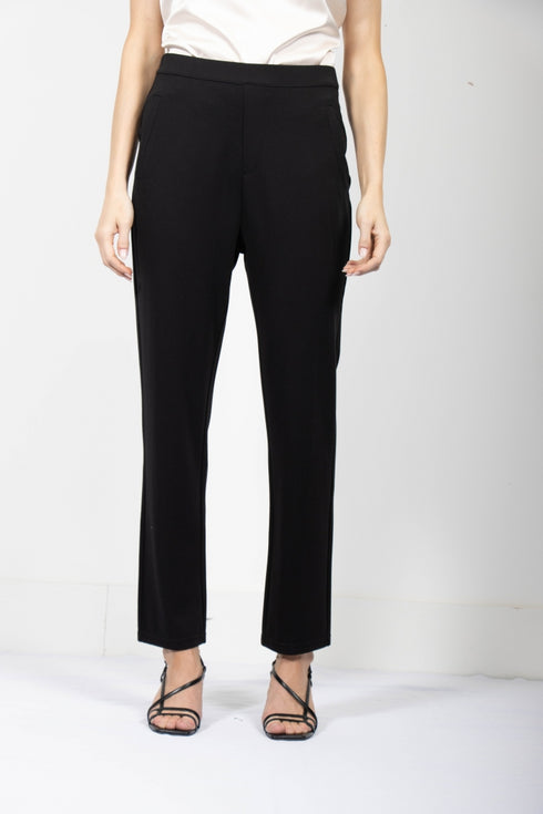 Jessica Graaf Mock-Zip Trousers Tapered Leg with Seam 24424