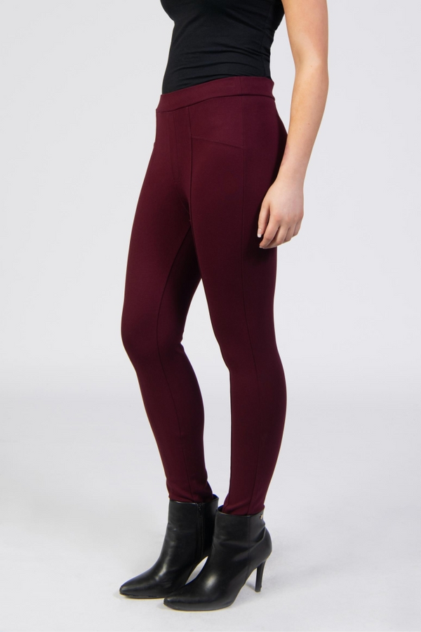 Jessica Graaf Mock-Zip Trousers Tapered Leg with Seam 24424