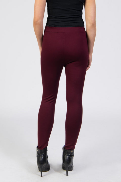 Jessica Graaf Mock-Zip Trousers Tapered Leg with Seam 24424