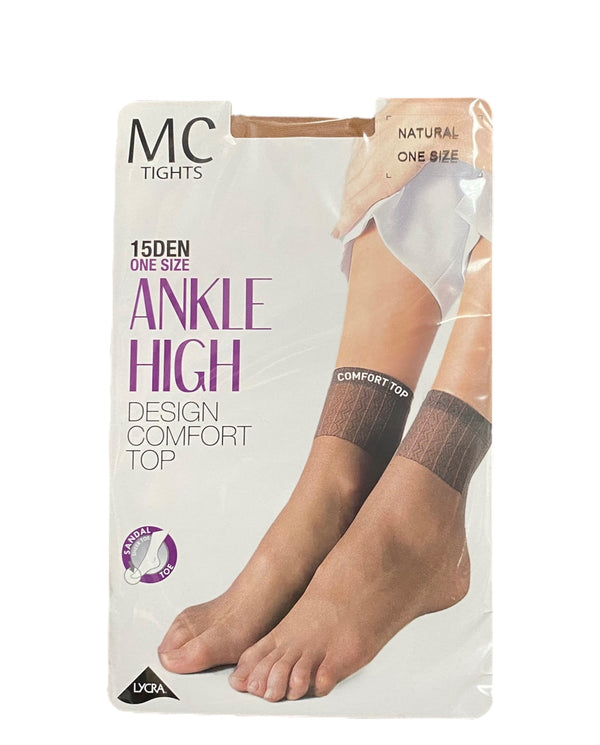 Marie Claire Natural 15 Denier Ankle High Design Comfort Top 2445