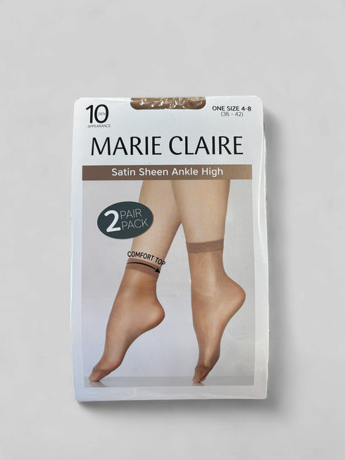 Maire Claire Ankle High Design Comfort Top 15 Denier Satin Sheen 2446