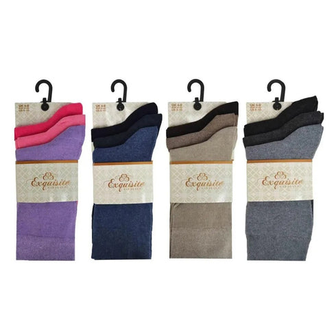 Exquisite Elegance Women's Everyday Socks in Assorted Colours 3 Pack 2500