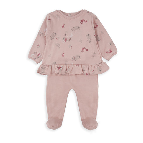 Babybol 2 Piece 250401 Pink Outdoors Set