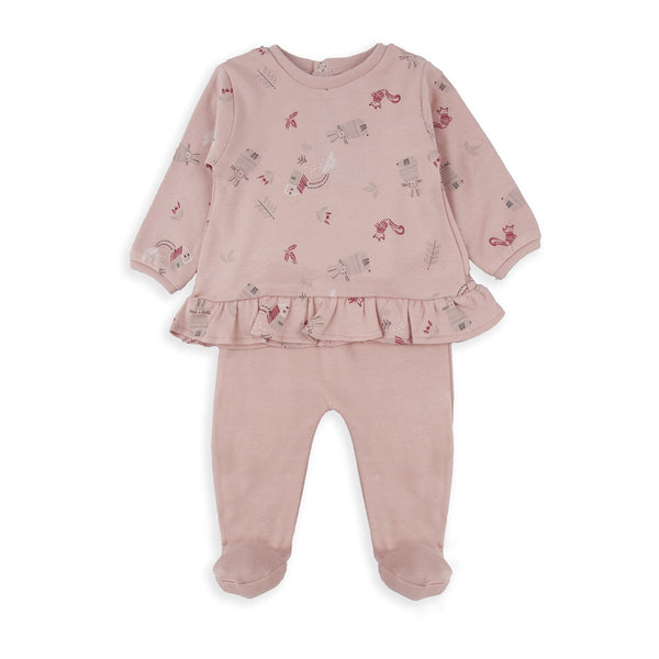 Babybol 2 Piece 250401 Pink Outdoors Set