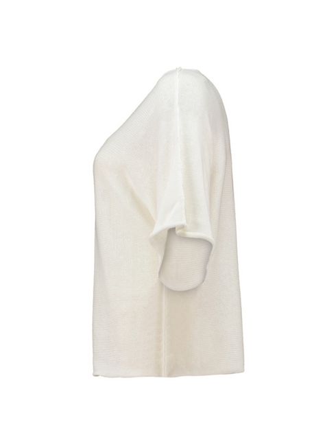 Hailys Off White Ki44na 3/4 Sleeve Knit Top SYF-TO2505136OFW