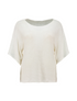 Hailys Off White Ki44na 3/4 Sleeve Knit Top SYF-TO2505136OFW