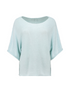 Hailys Light Blue Ki44na 3/4 Sleeve Knit Top SYF-TO2505136LBL
