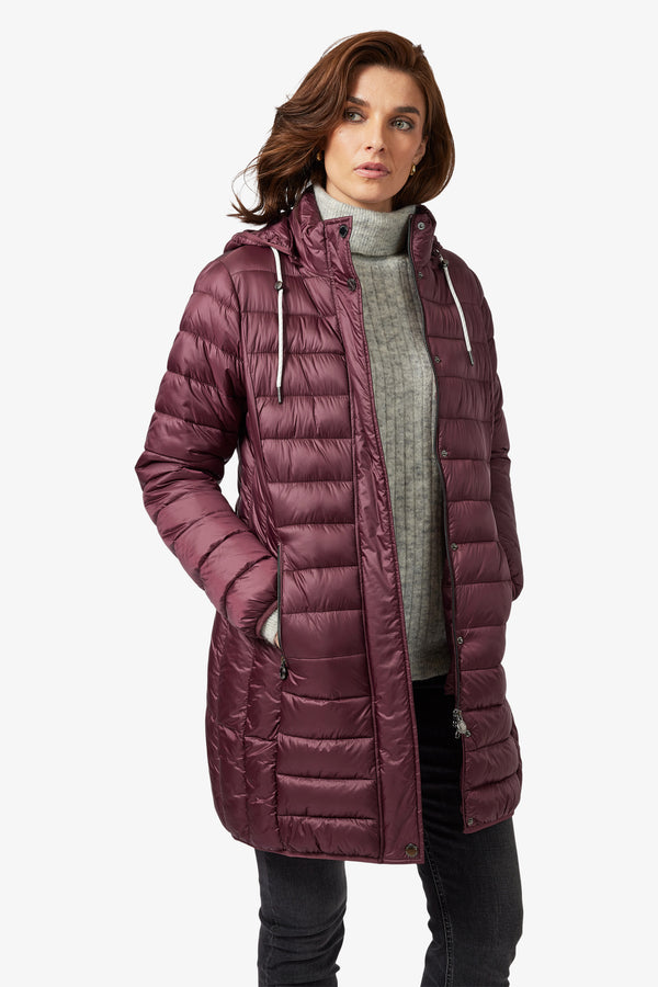 Frandsen by Godske Women’s Quilted Jacket with Detachable Hood 103 588