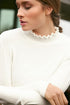 Sunday Ruffle Polo Neck Knit Pullover – Style 6608 6325