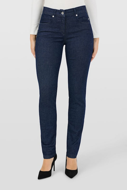 Robell Elena 53532-55050 - Straight Fit Stretch Denim Trousers 80 cm