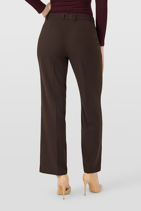 Robell Britt Wide Leg 80cm Trousers - High Waist, Pressed Pleats 53578-5405