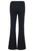 Robell Joella 82 cm Black Regular Waist Flared Pull-On Jersey Trousers 53640-54199