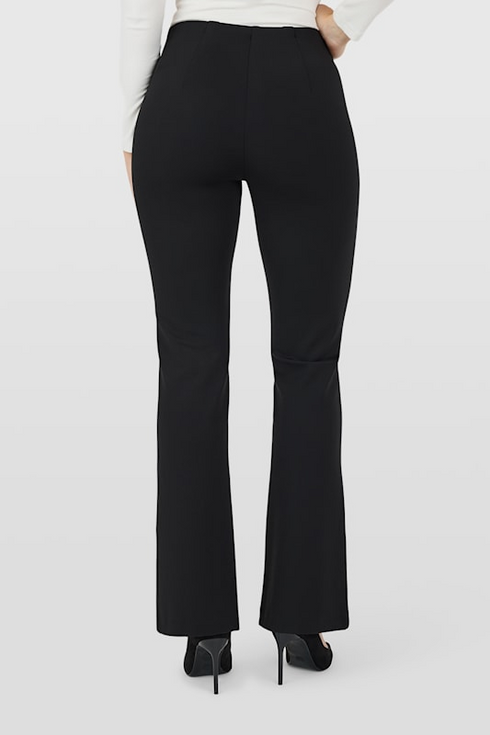 Robell Joella 82cm Kickflare Trousers with Gold Detail - Black SKU 53641-60012