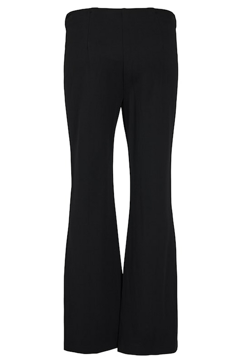 Robell Joella 82cm Kickflare Trousers with Gold Detail - Black SKU 53641-60012