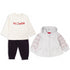 Babybol 3-Piece Floral Outfit Set (521003) with Hooded Zip-Up