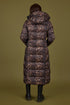 Normann Long Hooded Animal Print Coat - Style 4339-4557-0