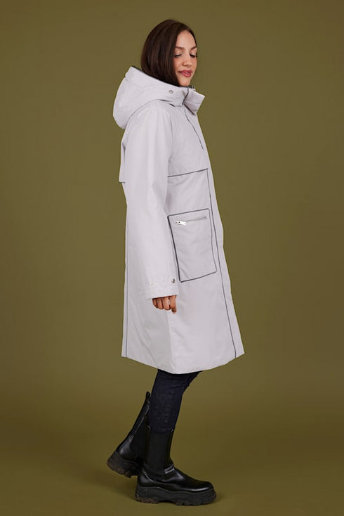 Normann Knee-Length Hooded Coat 4364-4559-0