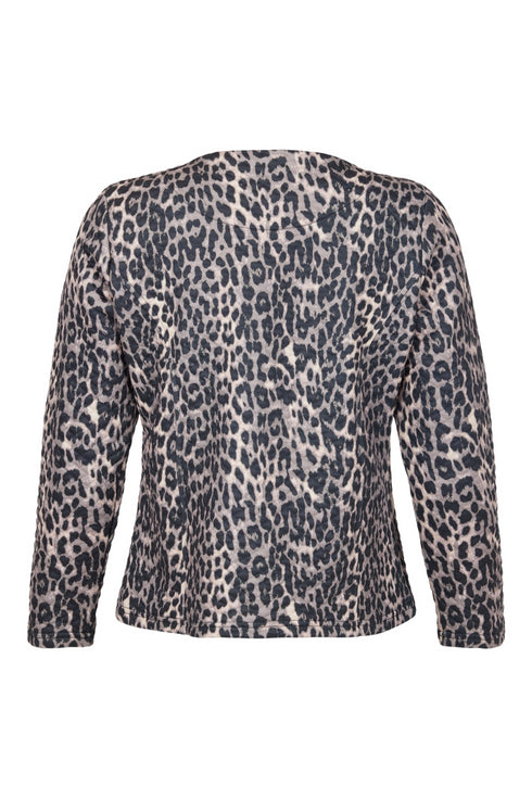 Sunday Leopard-Print Zip Cardigan 6592 6315