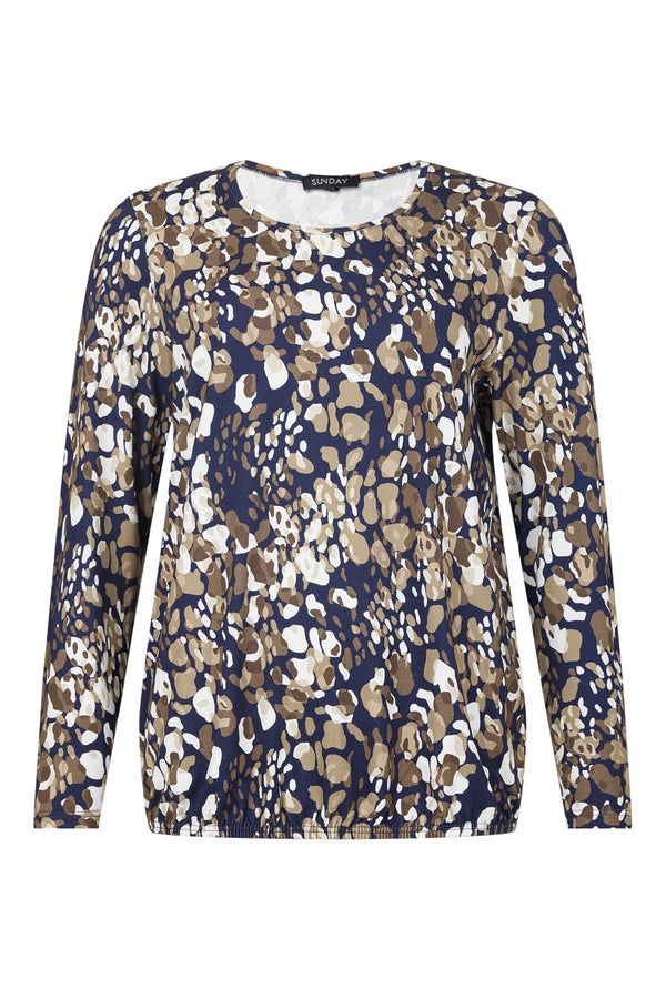 Sunday Long Sleeve Round Neck T-Shirt – Relaxed Fit 6785-6389-0