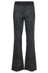 Robell Joella Trousers 53474-55063-0 - Flared Animal Print Jersey Trousers