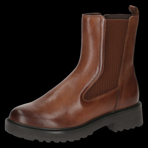 Caprice Ladies Chelsea Cognac Nappa Ankle Boot