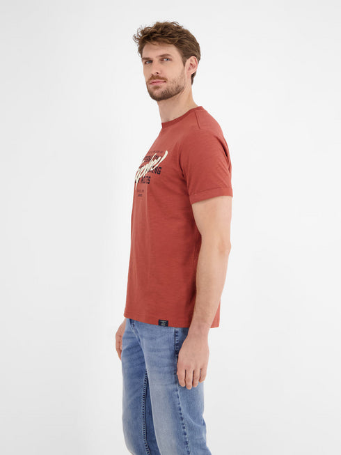 Lerros Men's Jersey T-Shirt with Chest Print 2543023