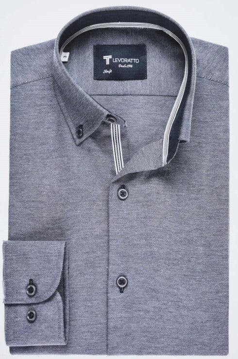 Levoratto Serie 25520 Long Sleeve Slim Fit Shirt