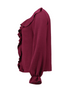 Hailys Ro44wena Burgundy Long Sleeve Blouse – JU-25763